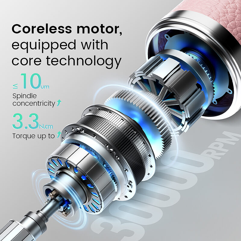 lg902 cordless nail drill 粉色系空心杯打磨机
